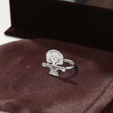 Retro Coastal Trident Band Ring - Handcrafted S925 Sterling Silver Hammered Statement Ring - floysun