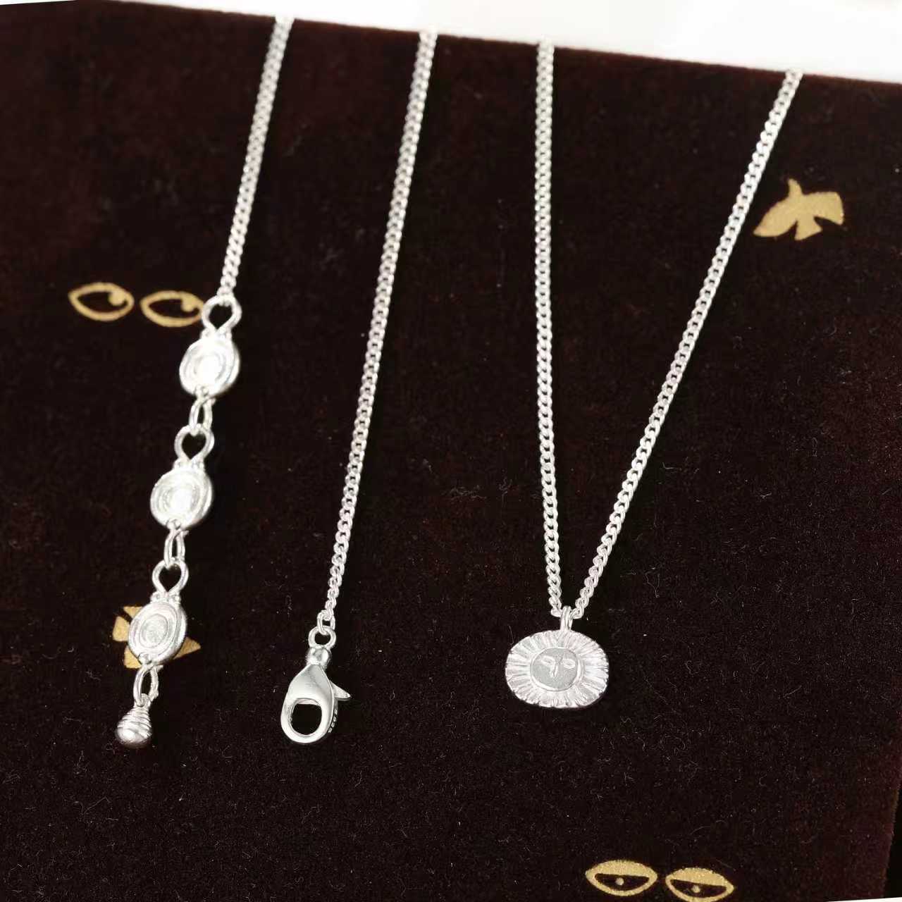 Retro Coastal Trident Pendant Necklace - S925 Sterling Silver Poseidon Talisman - floysun