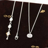 Retro Coastal Trident Pendant Necklace - S925 Sterling Silver Poseidon Talisman - floysun