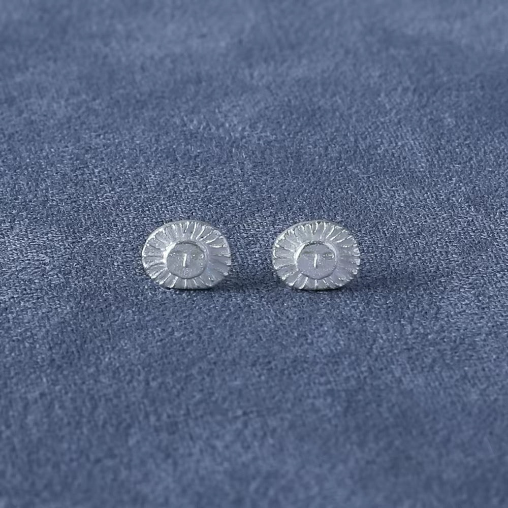 Retro Coastal Trident Stud Earrings - Handcrafted S925 Sterling Silver Mini Poseidon Talisman - floysun