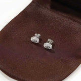 Retro Coastal Trident Stud Earrings - Handcrafted S925 Sterling Silver Mini Poseidon Talisman - floysun