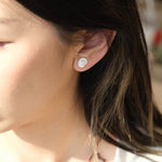 Retro Coastal Trident Stud Earrings - Handcrafted S925 Sterling Silver Mini Poseidon Talisman - floysun
