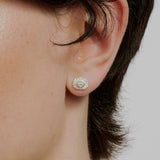 Retro Coastal Trident Stud Earrings - Handcrafted S925 Sterling Silver Mini Poseidon Talisman - floysun