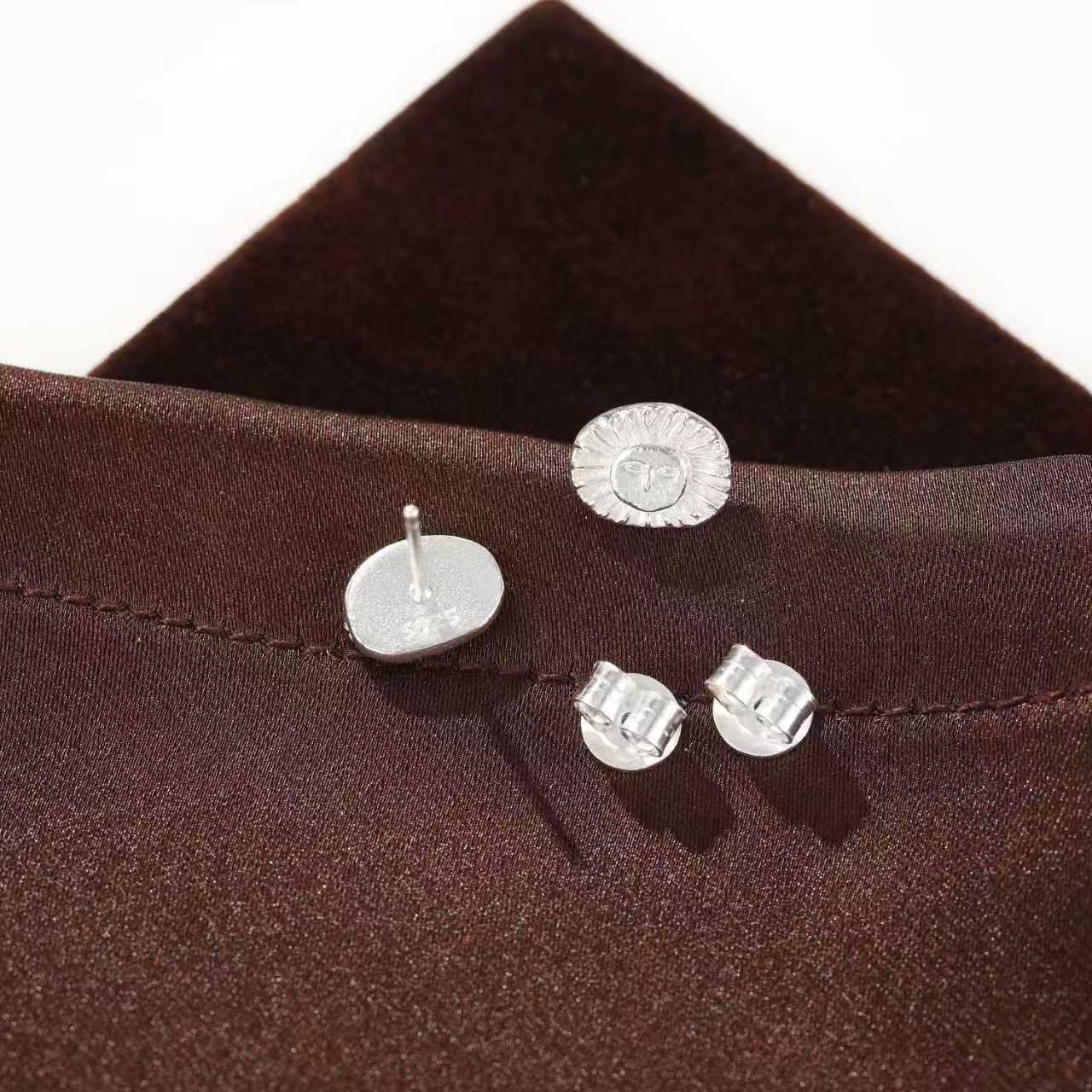 Retro Coastal Trident Stud Earrings - S925 Sterling Silver Mini Poseidon Talisman - floysun