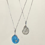 Retro Nautical - Style Conch Pendant Necklace — Natural Crystal Necklace - floysun