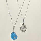 Retro Nautical - Style Conch Pendant Necklace — Natural Crystal Necklace - floysun