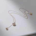 Retro Pull - Through Pearl Pendant Necklace - floysun