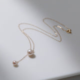 Retro Pull - Through Pearl Pendant Necklace - floysun