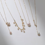 Retro Pull - Through Pearl Pendant Necklace - floysun