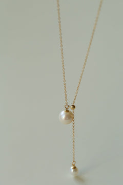 Retro Pull - Through Pearl Pendant Necklace - floysun