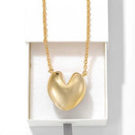 Reversible Enamel Heart Pendant Extra-Long Necklace - floysun