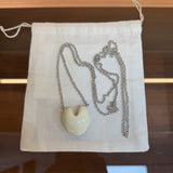 Reversible Enamel Heart Pendant Extra-Long Necklace - floysun