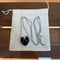 Reversible Enamel Heart Pendant Extra-Long Necklace - floysun