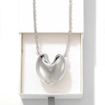 Reversible Enamel Heart Pendant Extra-Long Necklace - floysun