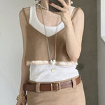 Reversible Enamel Heart Pendant Extra-Long Necklace - floysun