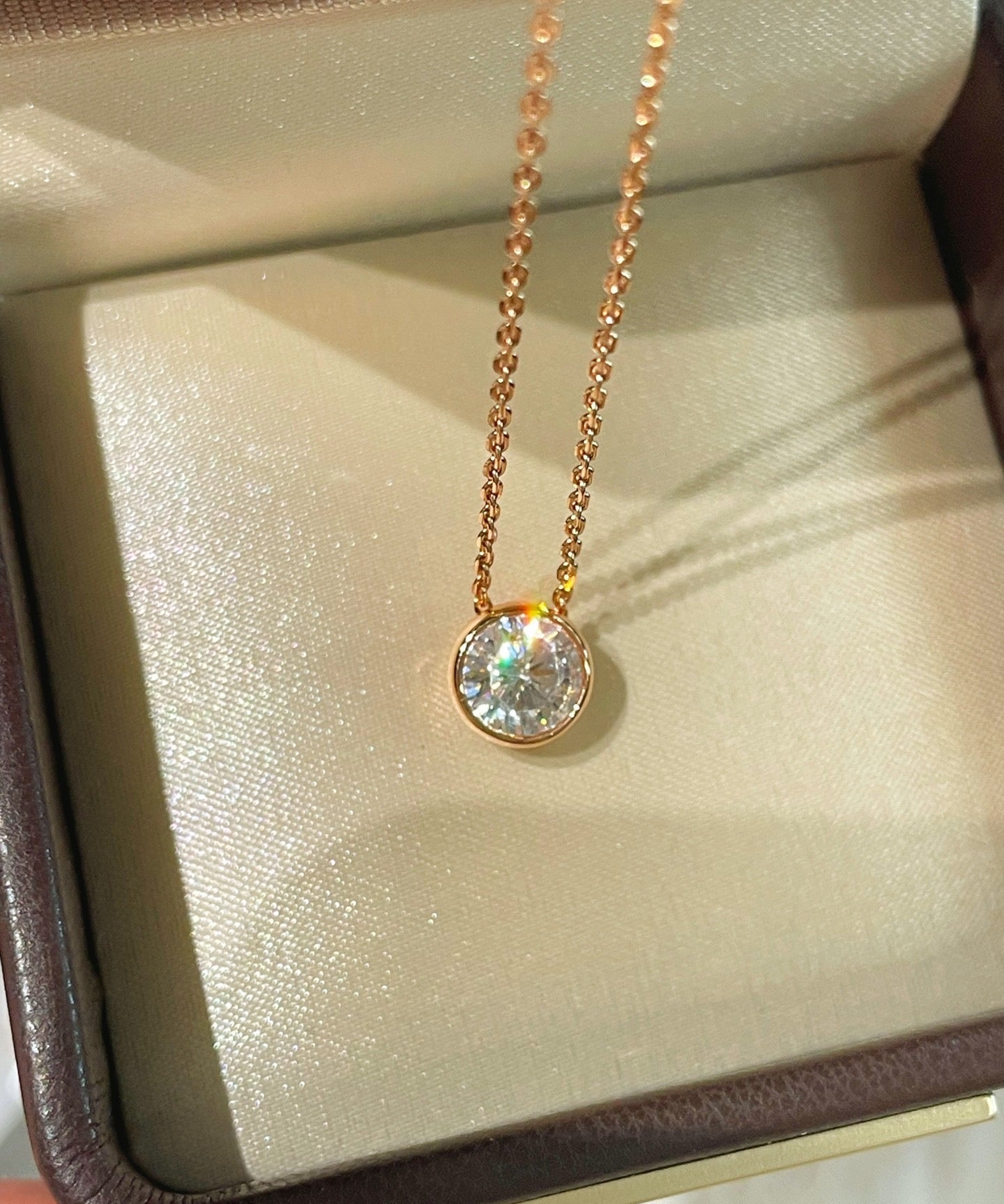 Reversible Heart & Solitaire Pendant Necklace - floysun