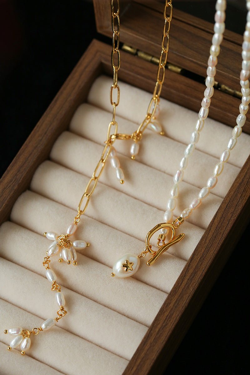 Rice Pearl OT Necklace - floysun