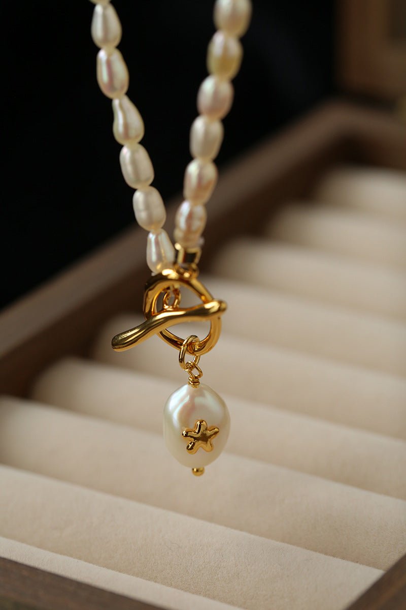 Rice Pearl OT Necklace - floysun