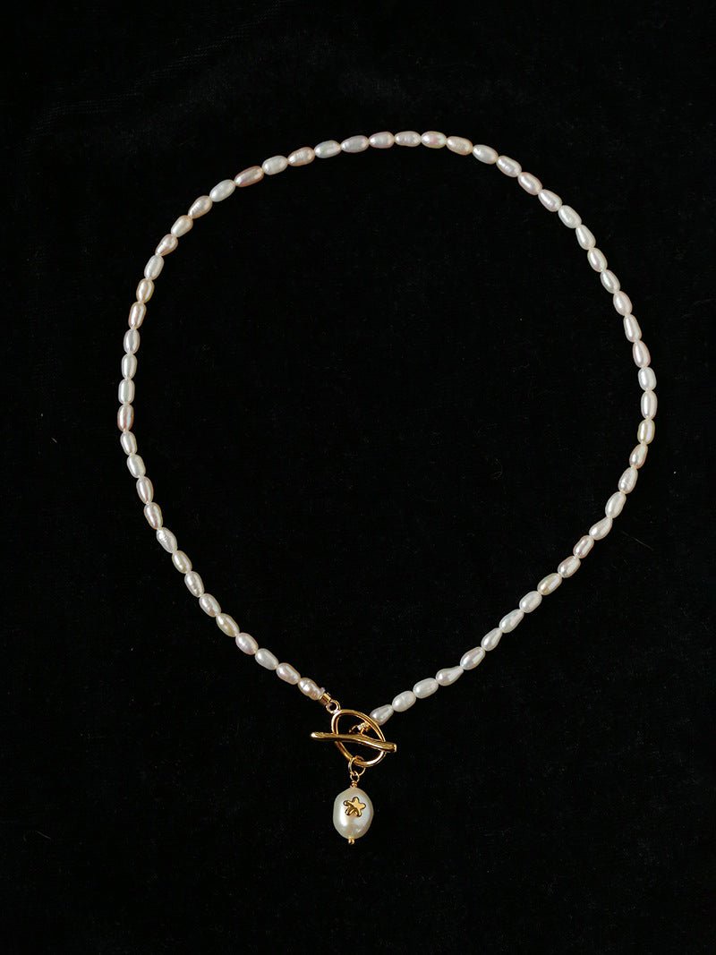 Rice Pearl OT Necklace - floysun