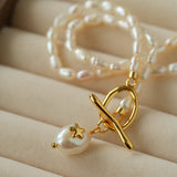 Rice Pearl OT Necklace - floysun
