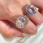 Romantic Pink Padparadscha Striped Ring - floysun