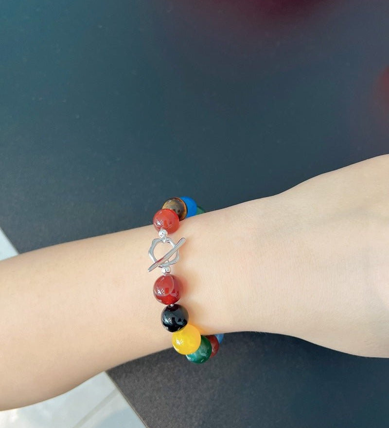 Romantic Universe Dopamine Color Beaded Bracelet - floysun