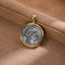 Rome Dionysus Ancient Coin Pendant Necklace - floysun