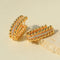 Round Bead Zircon Arc Earrings - floysun