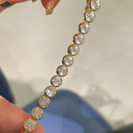Round Bezel Tennis Bracelet - floysun