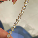 Round Bezel Tennis Bracelet - floysun