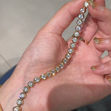 Round Bezel Tennis Bracelet - floysun