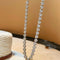 Round Bezel Tennis Necklace - floysun