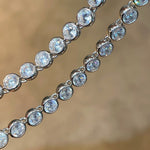 Round Bezel Tennis Necklace - floysun
