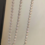 Round Bezel Tennis Necklace - floysun