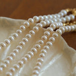 Round Freshwater Pearl Gold Accent Necklace - floysun