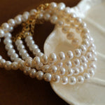 Round Freshwater Pearl Gold Accent Necklace - floysun