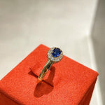 Royal Blue Sparkling Sapphire Ring - floysun