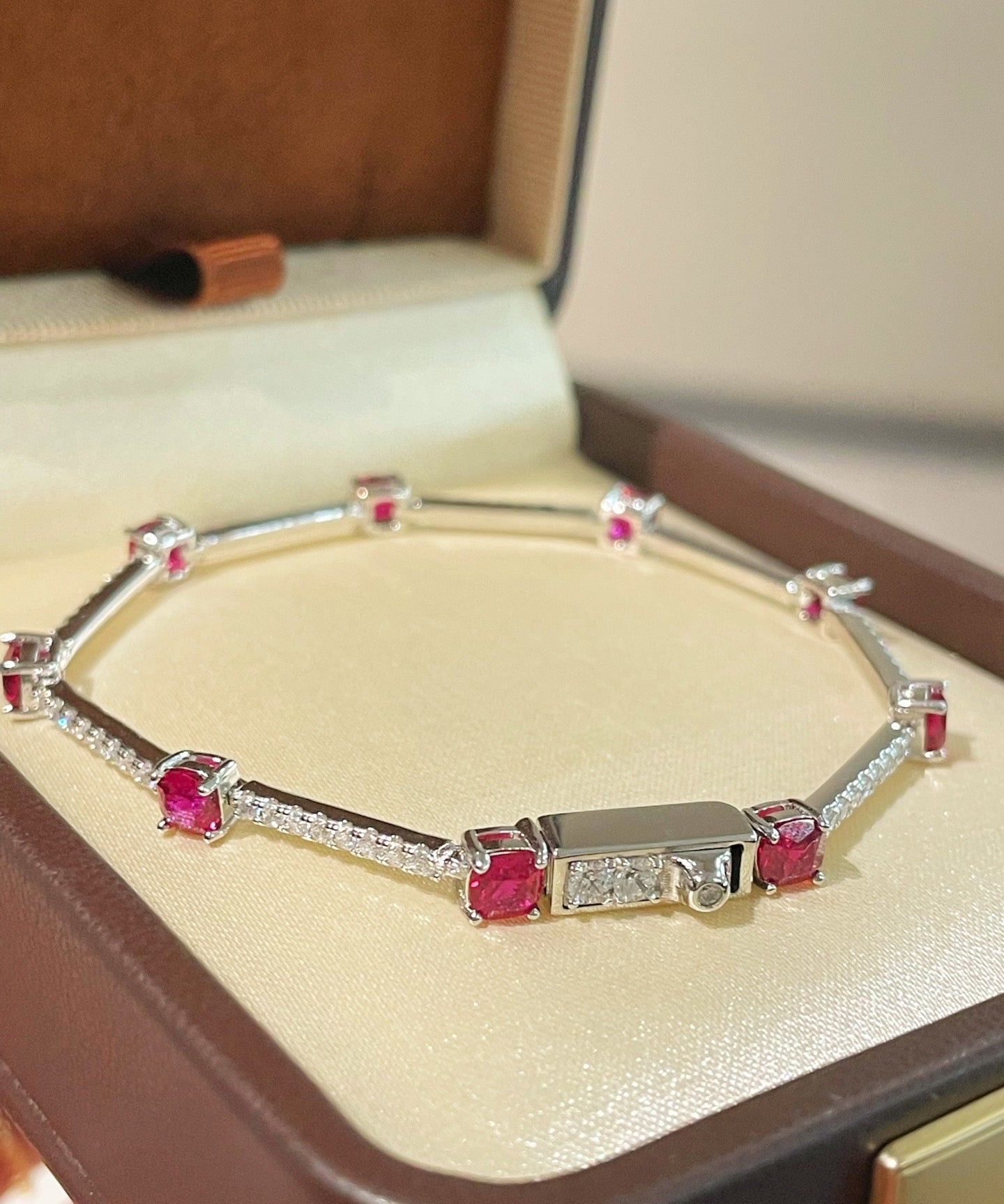 Ruby T - Bar & Diamond Accent Bracelet - floysun