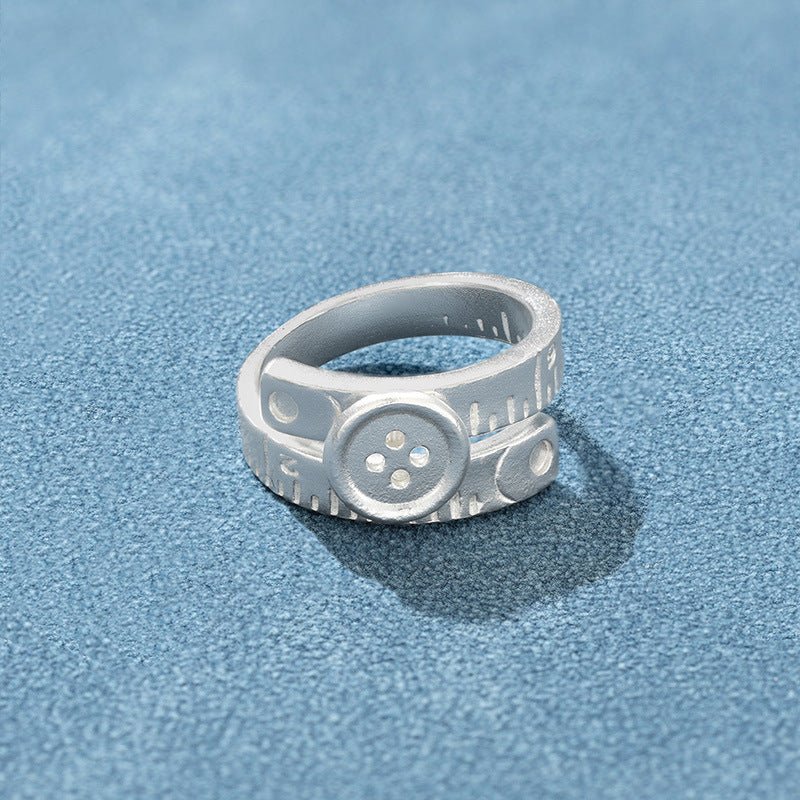 Ruler Wrap Button Ring - floysun