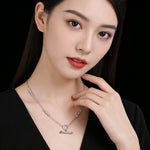 S925 Gold - Plated Emerald CZ Necklace - floysun