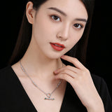 S925 Gold - Plated Emerald CZ Necklace - floysun