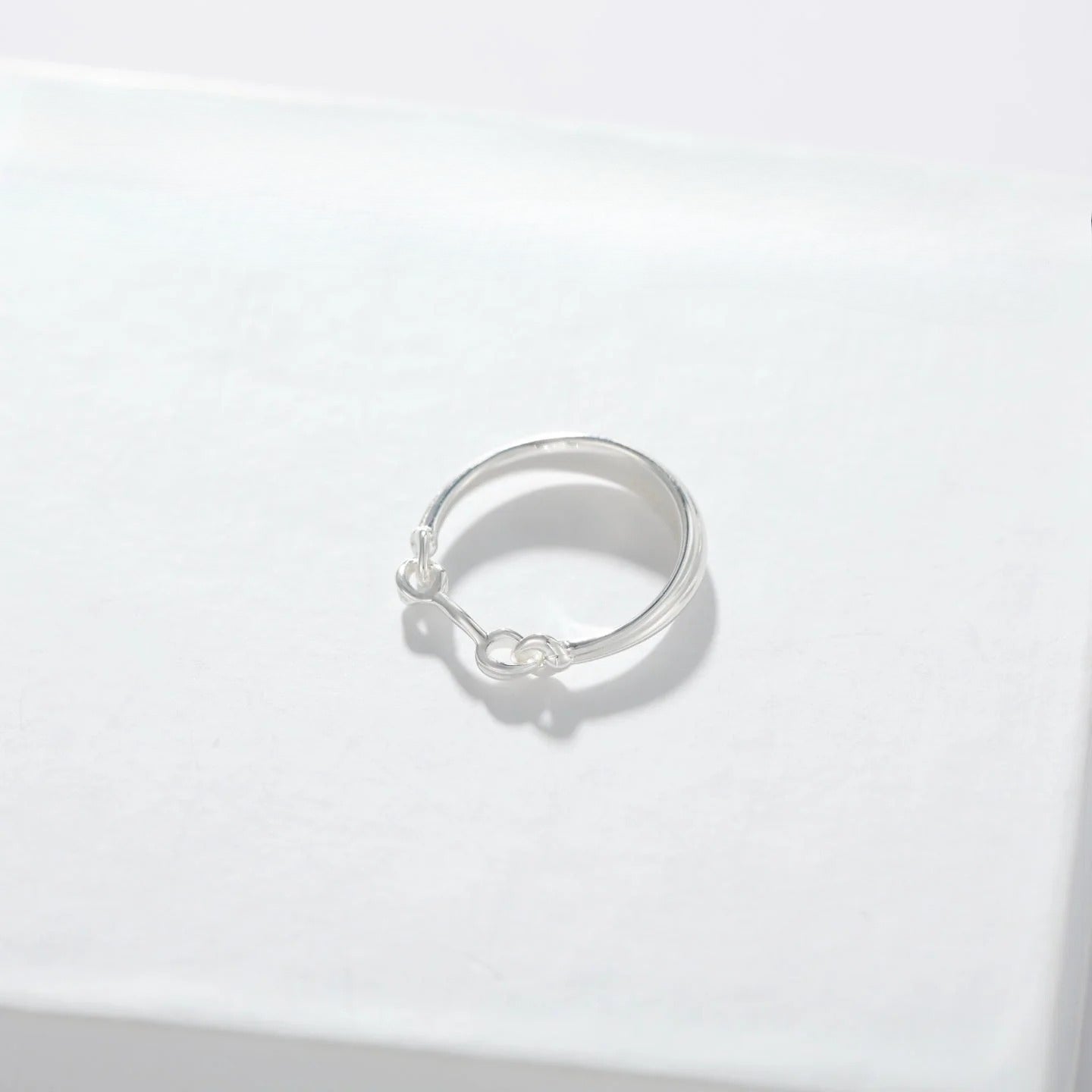 S925 Minimalist Chain Link Ring - floysun