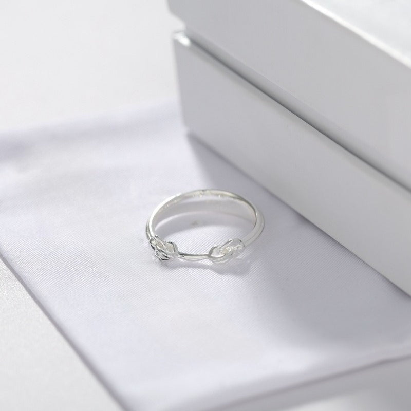 S925 Minimalist Chain Link Ring - floysun