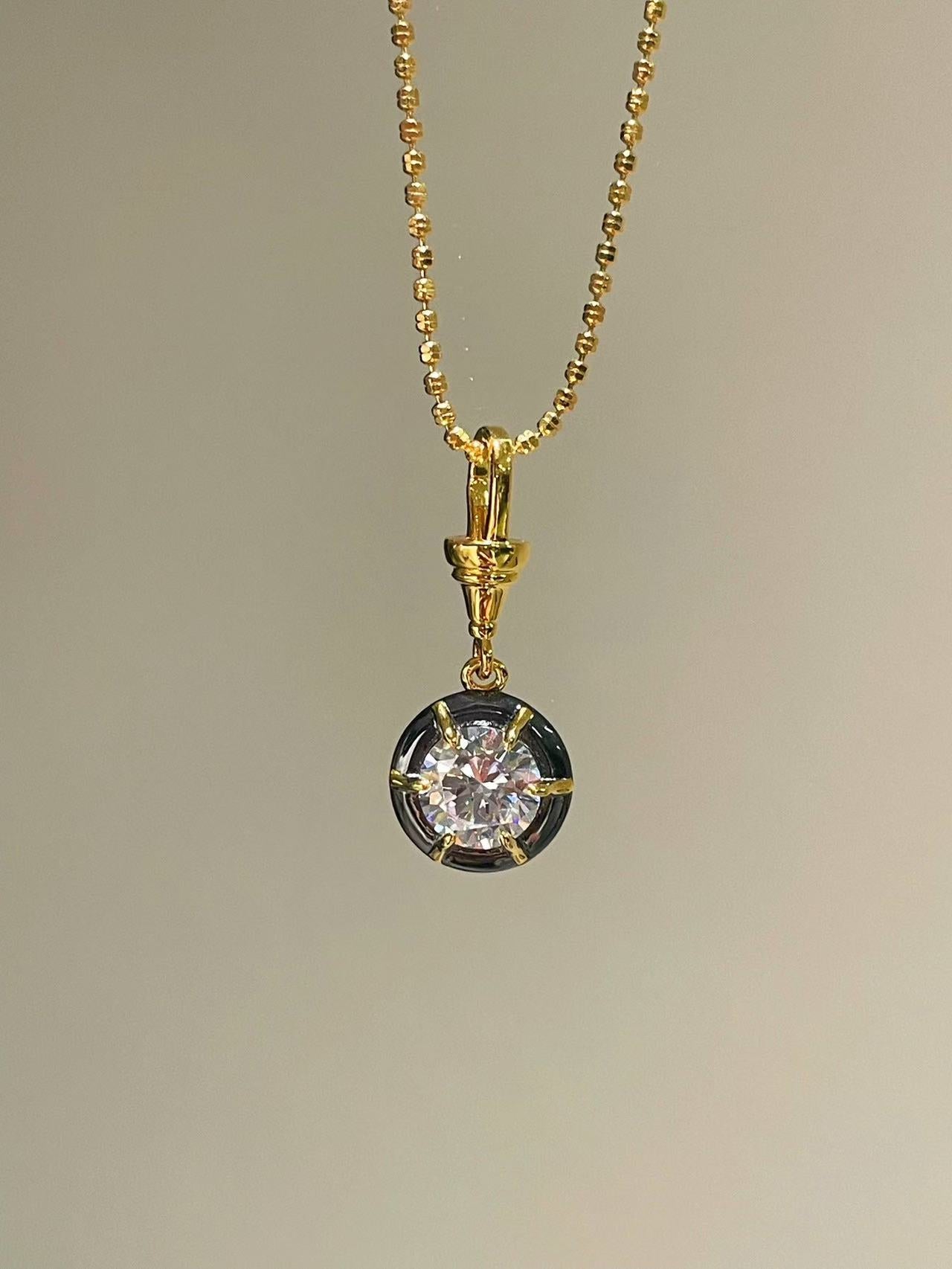 S925 Silver Gold Plated Square Bead Chain Necklace - floysun