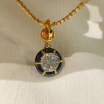S925 Silver Gold Plated Square Bead Chain Necklace - floysun