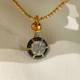 S925 Silver Gold Plated Square Bead Chain Necklace - floysun