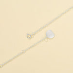 S925 Sterling Silver Daisy Red Agate Pendant Necklace - floysun