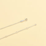 S925 Sterling Silver Floral Fringe Necklace - floysun