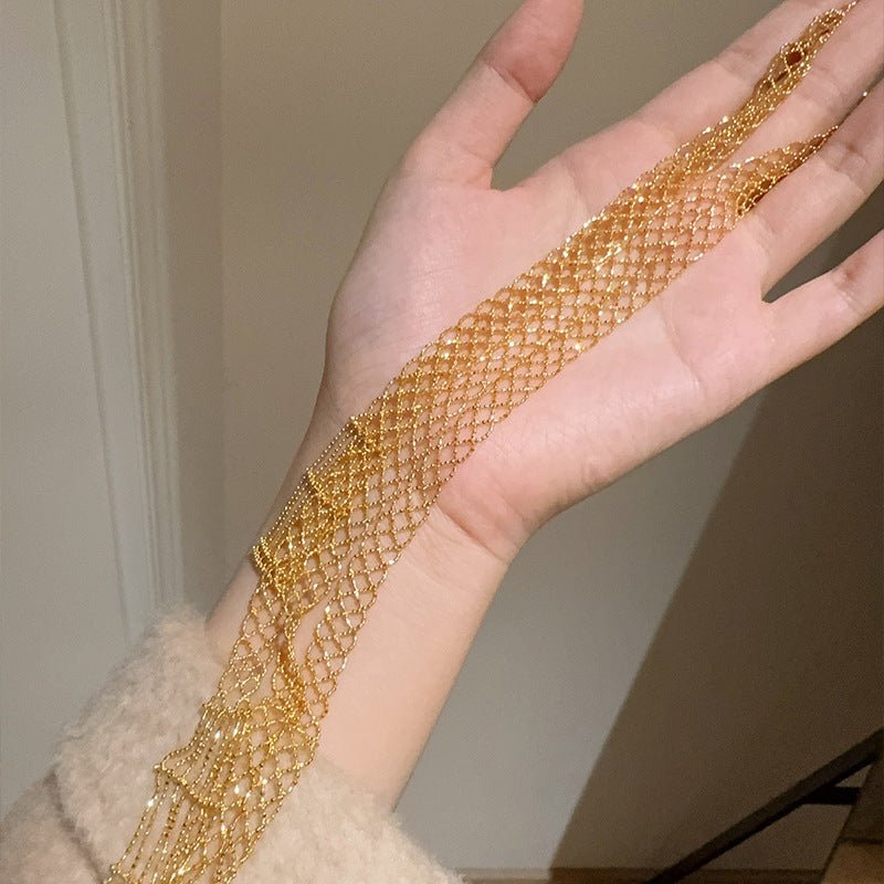 S925 Sterling Silver Handmade Lace Scarf Necklace - floysun