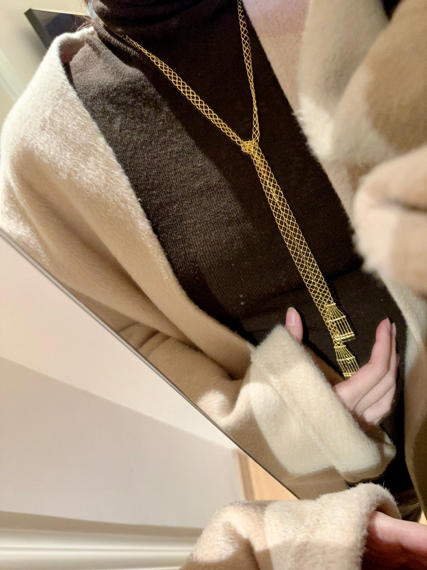 S925 Sterling Silver Handmade Lace Scarf Necklace - floysun